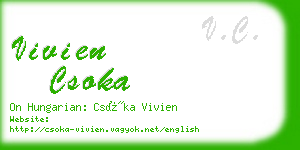 vivien csoka business card